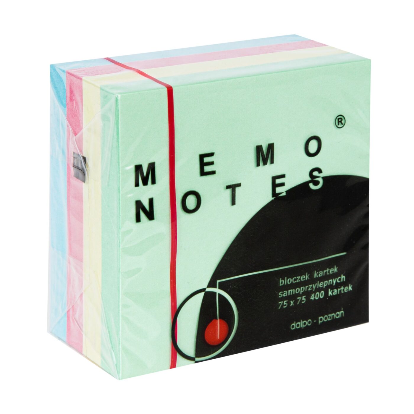 MEMO NOTES Bloczek kartek samoprzylepnych 75 x 75 mm, 400 kartek