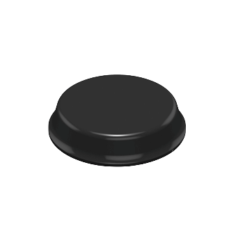Bumpon 3M SJ-5744 Round Black 19.1 mm x 4.1 mm