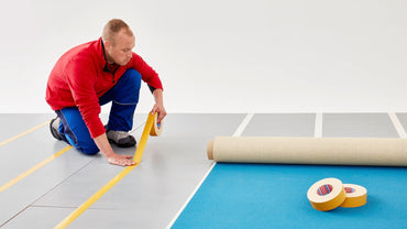 tesa 4964 – double-sided fabric tape with rubber adhesive for mounting and lamination