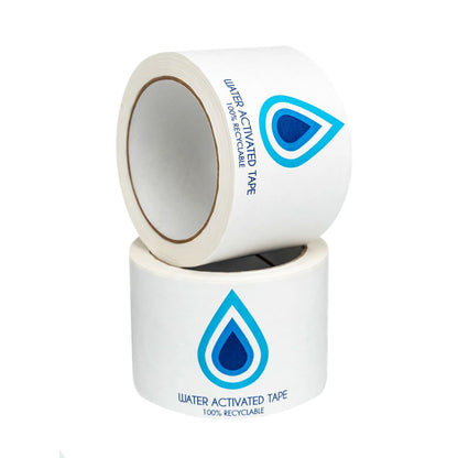 Custom printed water-activated paper tape with logo (various sizes)