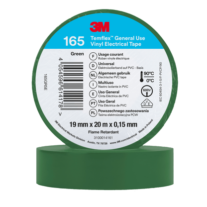 3M Temflex 165 Winylowa taśma elektroizolacyjna 19 mm x 20 m (różne kolory)