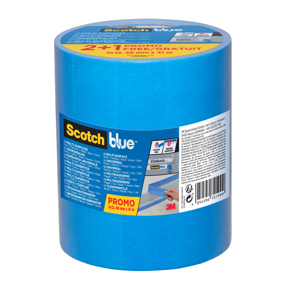 ScotchBlue Painter's Tape 3-Pack Premium 2090 (various sizes)