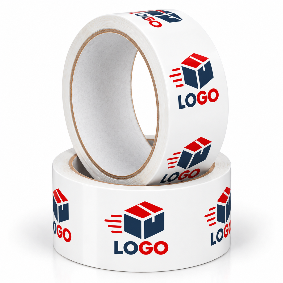 Taśma pakowa foliowa solvent BOPP/PVC z nadrukiem własnym i logo 50 mm x 60 m