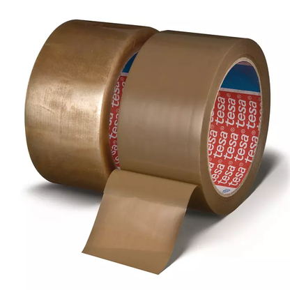 tesa 4263 Packaging tape 48 mm x 66 m – brown and transparent
