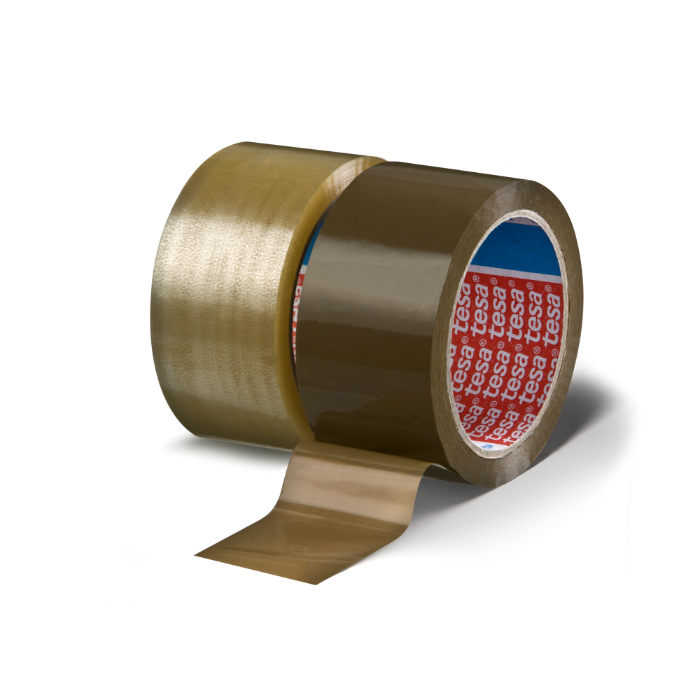 tesa 4280 Packaging Tape 48 mm x 66 m – brown and transparent