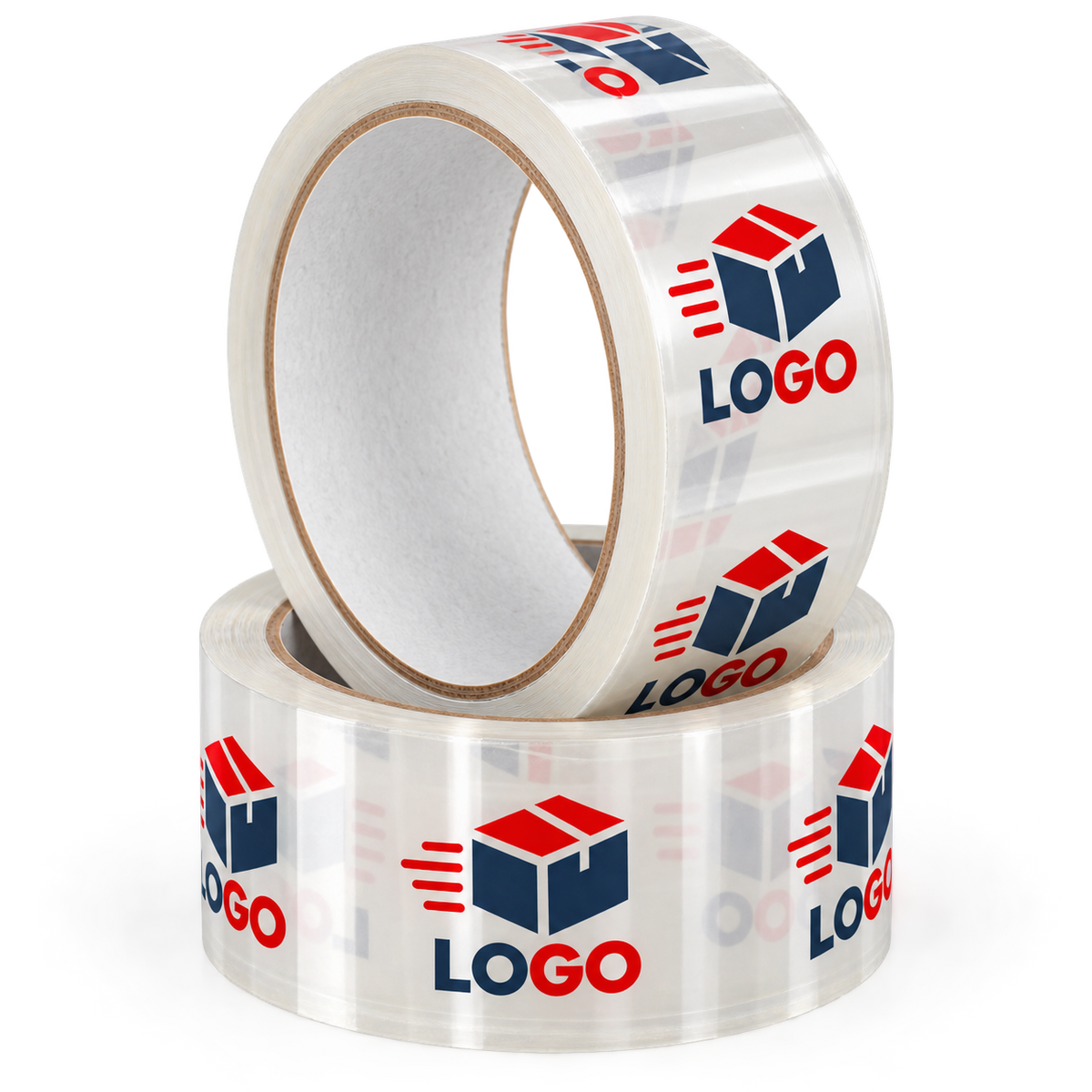 Taśma pakowa foliowa solvent BOPP/PVC z nadrukiem własnym i logo 50 mm x 60 m