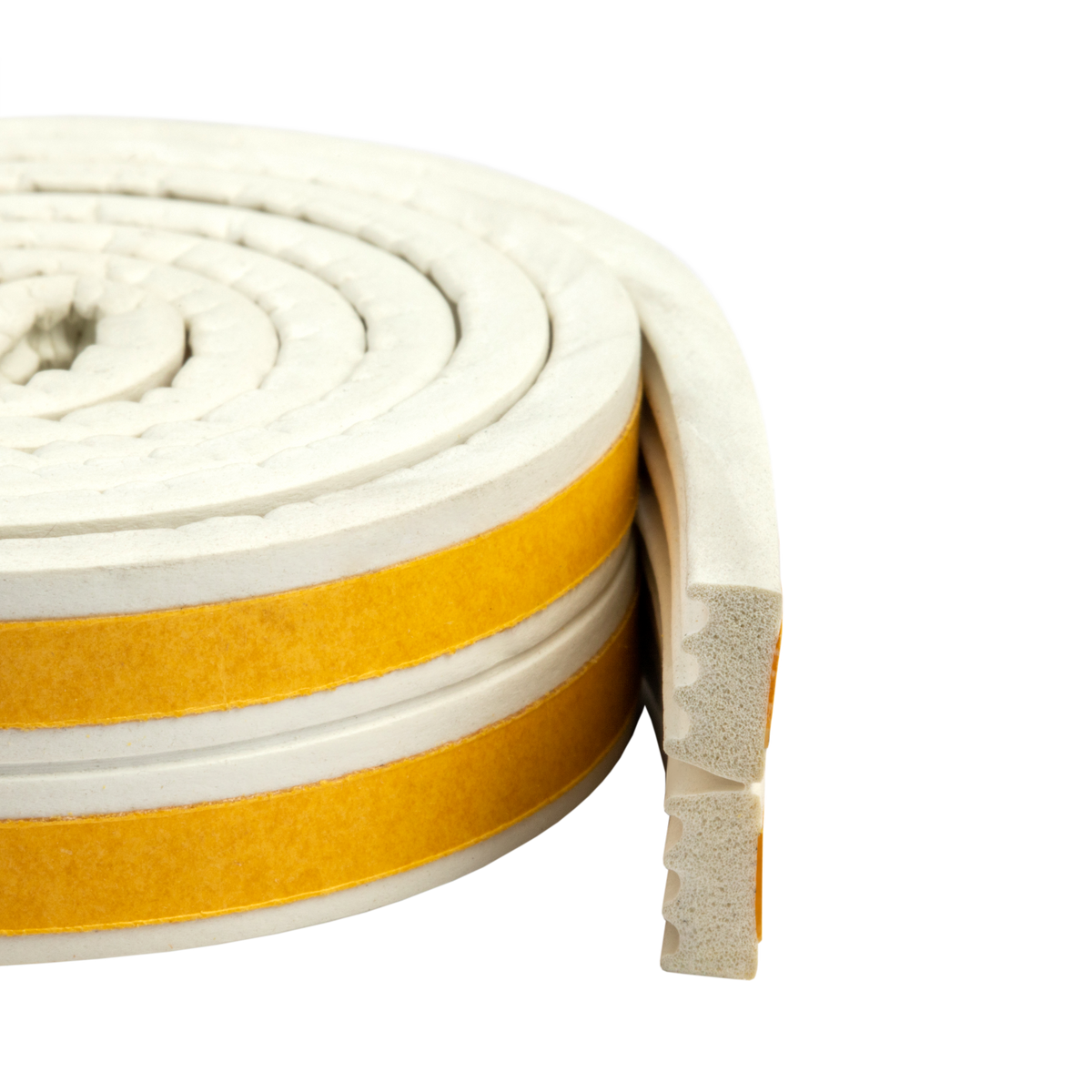 Rubber seal, self-adhesive, universal profile UM, 10×5 mm (various colors and lengths)
