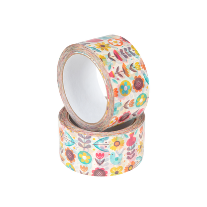Acrylic quiet tape with decorative floral print - PHOTO HD