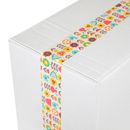 Acrylic quiet tape with decorative floral print - PHOTO HD