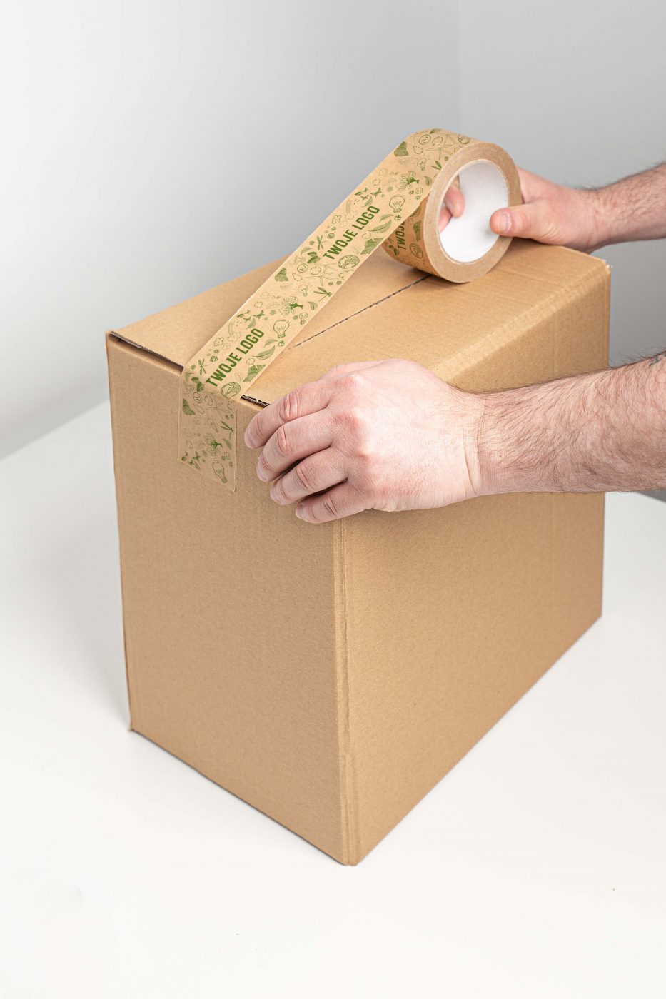 Printed paper hot-melt packing tape with custom logo 48 mm x 60 m