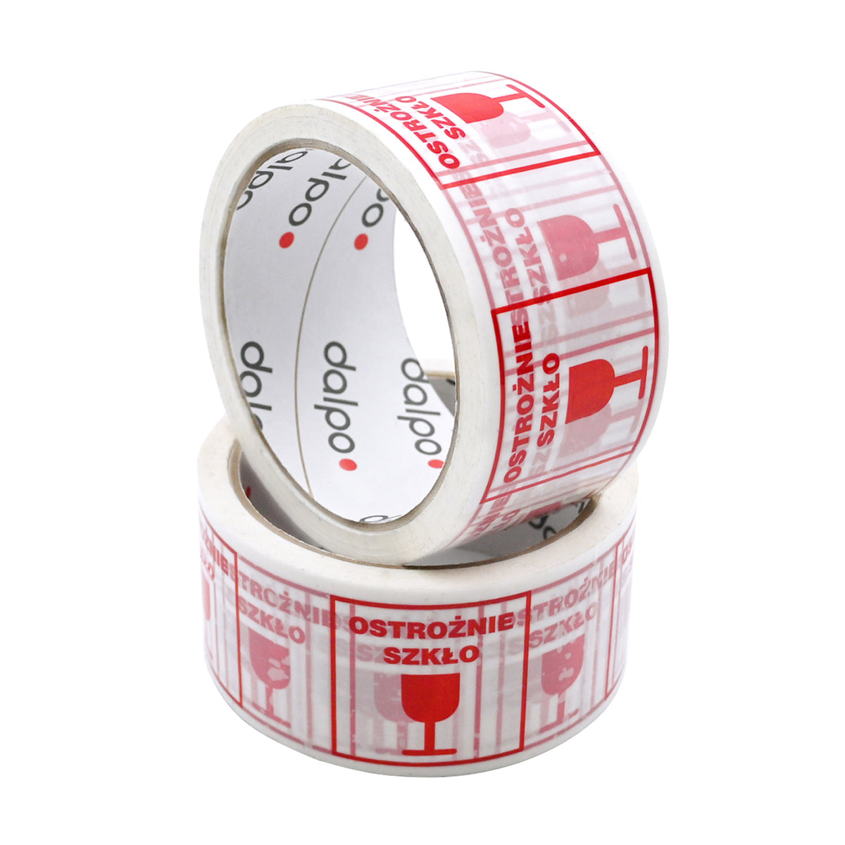 Tape with "Handle with care, glass" print 48mm x 45 m
