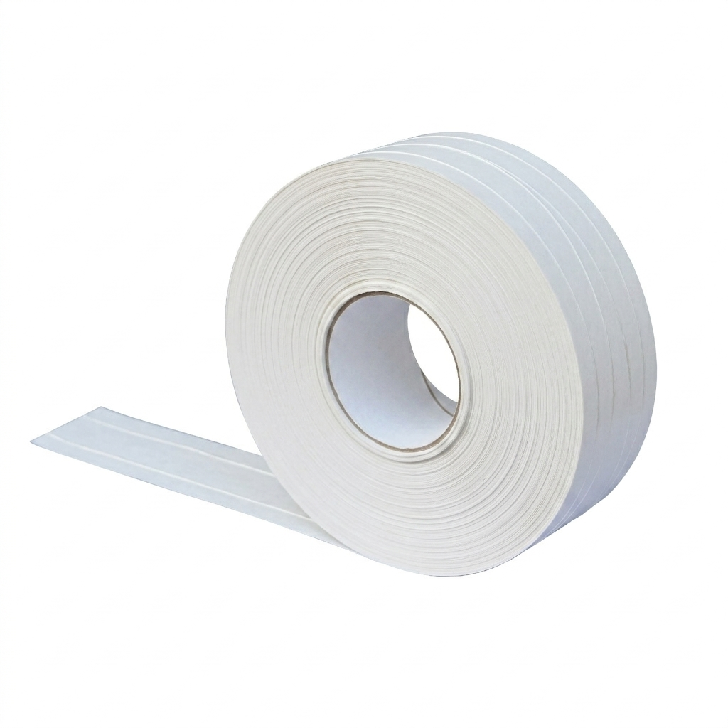 Water-activated paper packing tape with reinforcement
