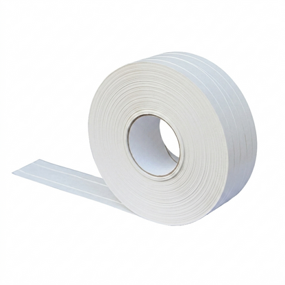 Water-activated paper packing tape with reinforcement