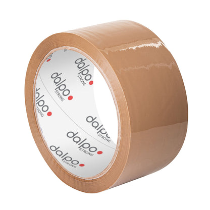 Brązowa taśma pakowa premium extra mocna hot-melt 50mm x 66 m