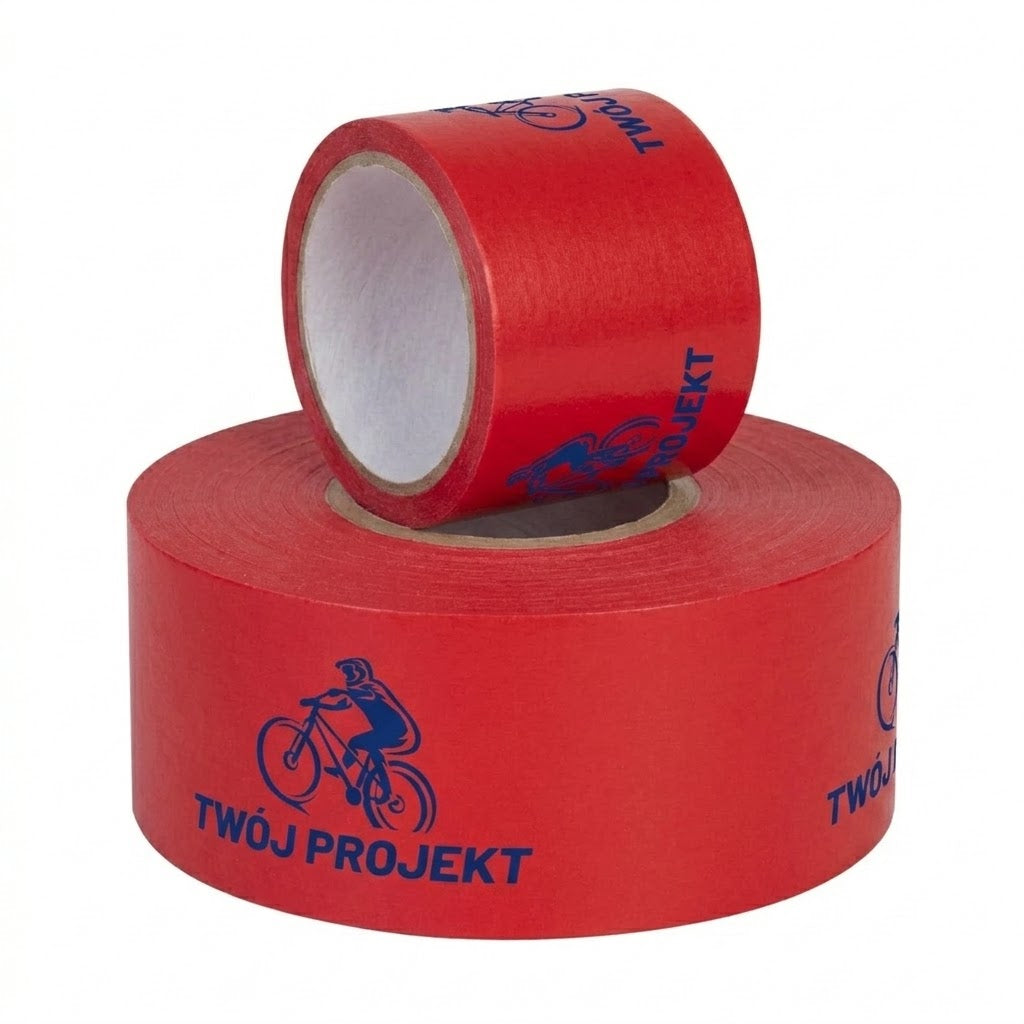 Non-adhesive barrier warning tape with custom print 75 mm x 100m
