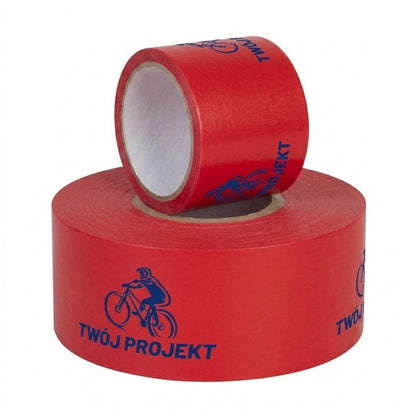 Non-adhesive barrier warning tape with custom print 75 mm x 100m