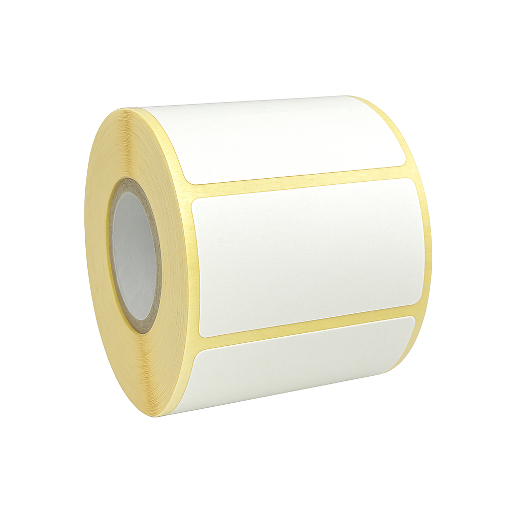 White thermal labels 50x30mm with perforation (various variants)