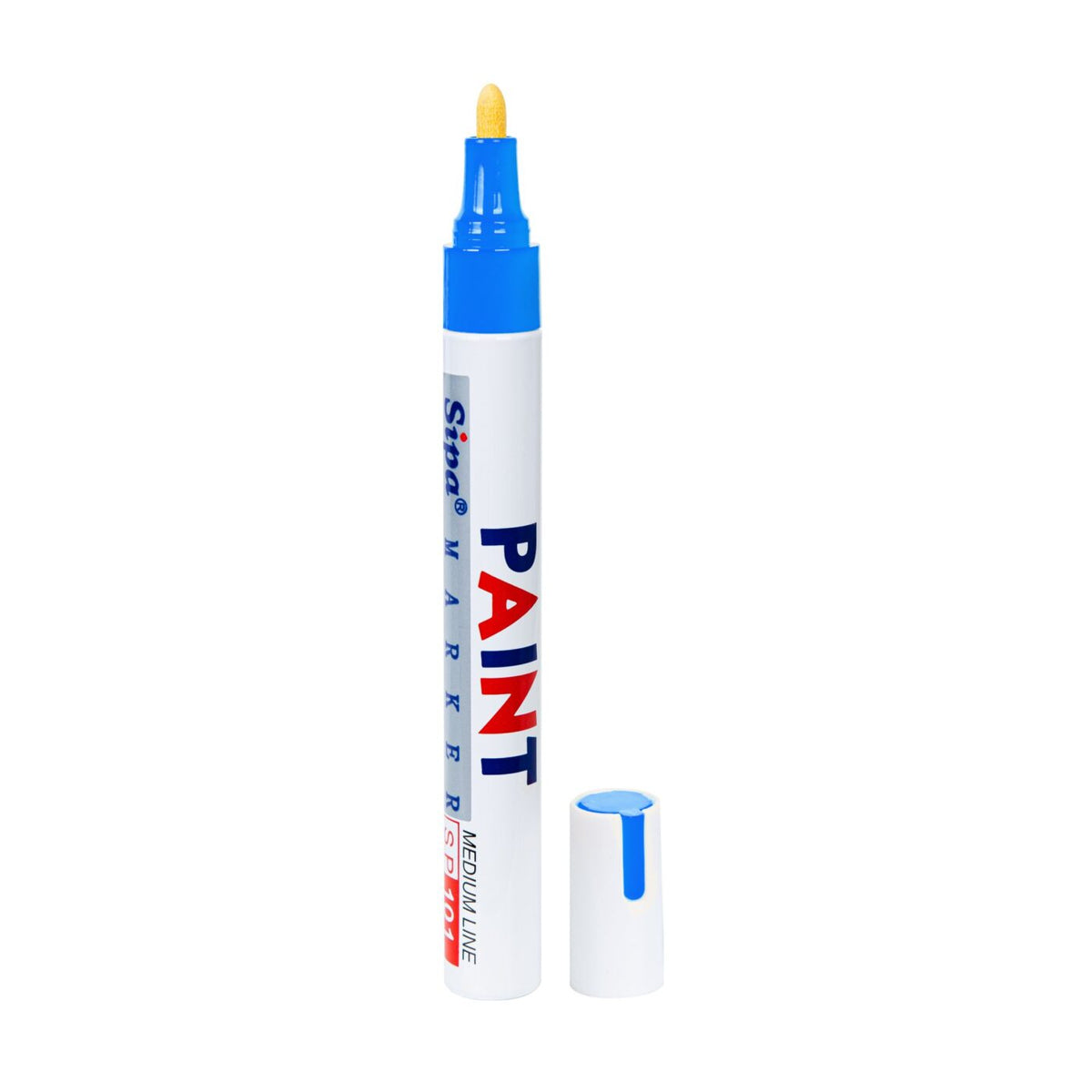 Paint marker SP101, medium, metal casing, colour: blue
