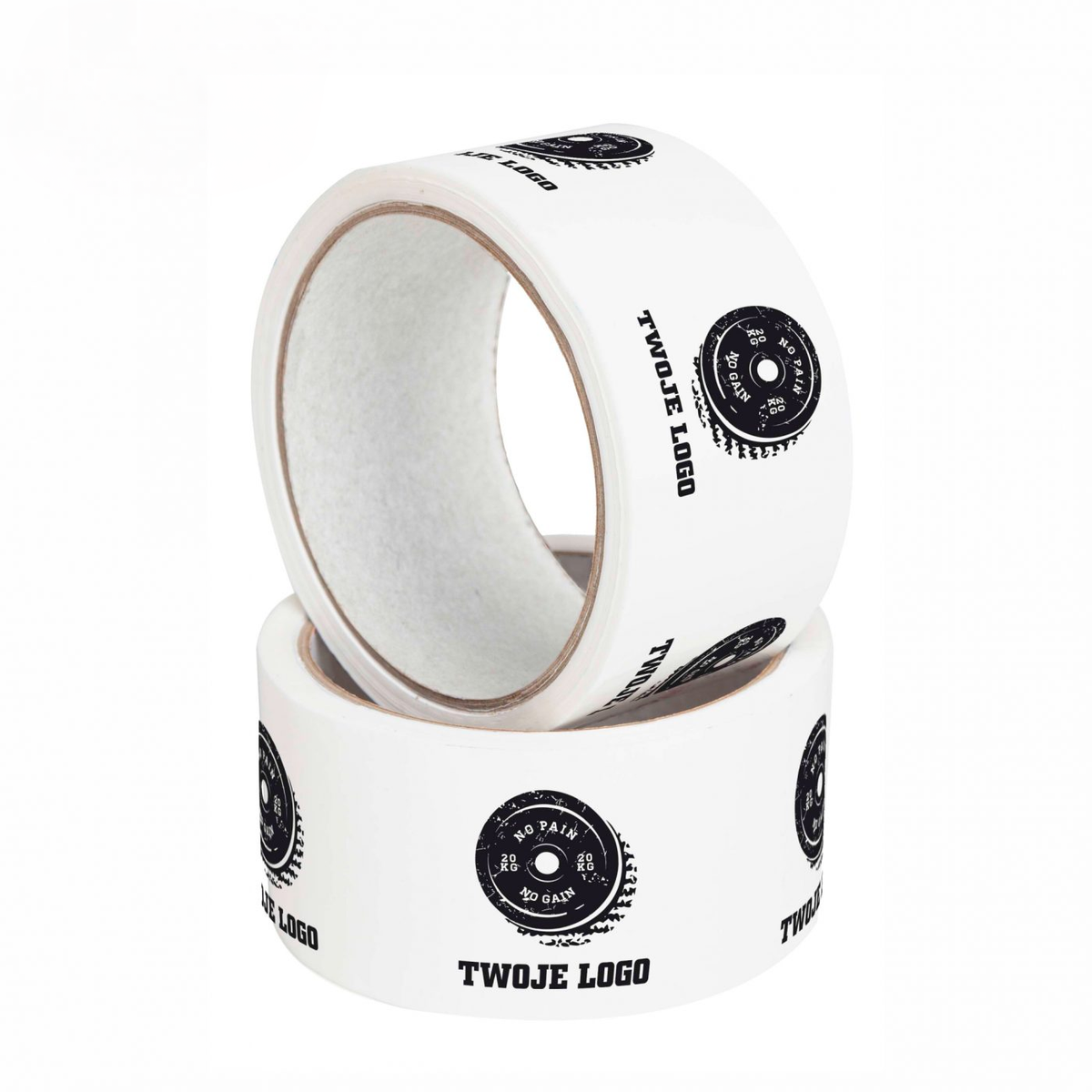 Foil solvent packaging tape with custom print and logo 50 mm x 60 m